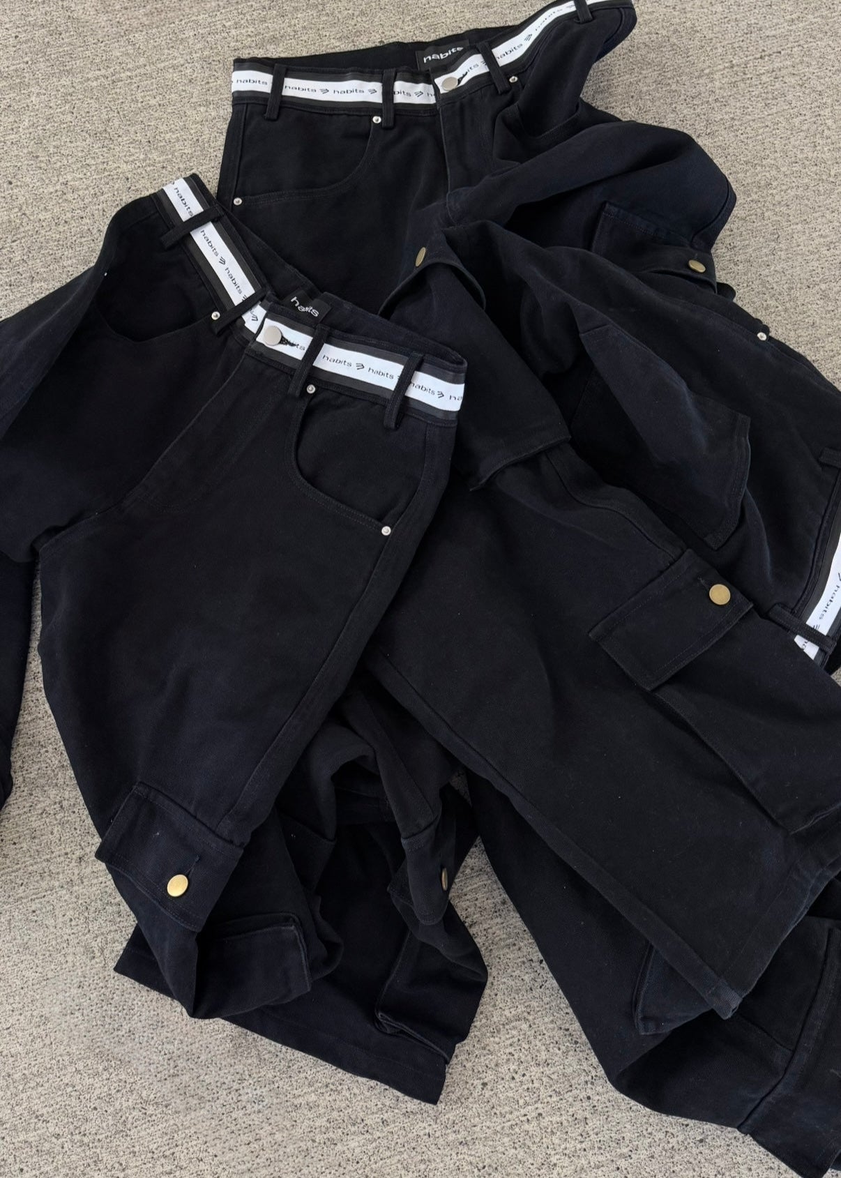 Jet Black Cargos